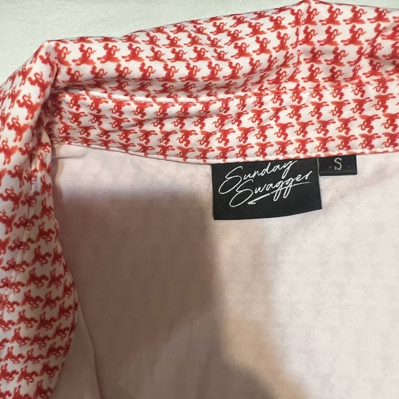 Men's Fireball Whiskey Patterned Polo Shirt - Picture 3 of 3